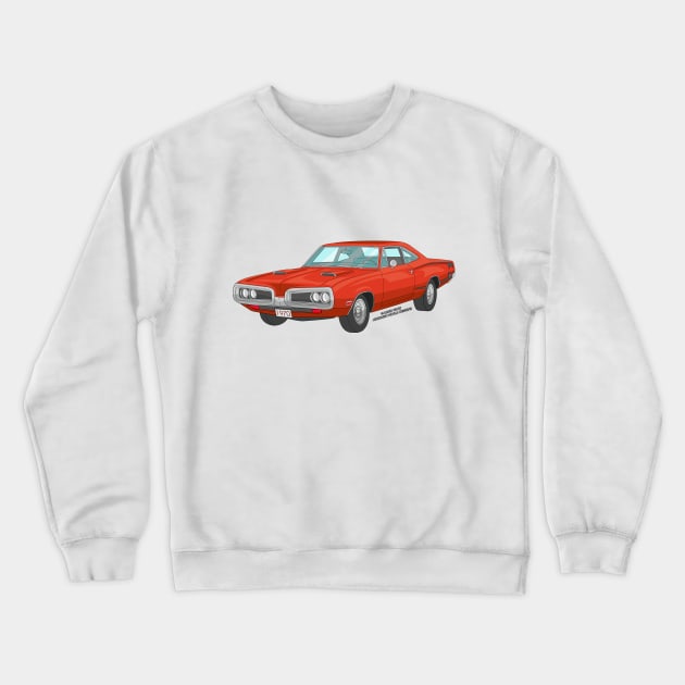 Classic Muscle Car Garage Racing Hot Rod Novelty Gift Crewneck Sweatshirt by Airbrush World